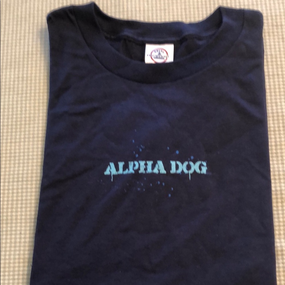 ALPHA DOG 2006 Movie Promo Shirt XL Navy Justin Timberlake Bruce Willis #595